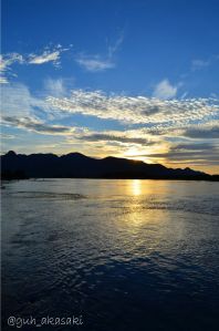 Pôr do Sol na Serra do Amolar, no coração do Pantanal. 